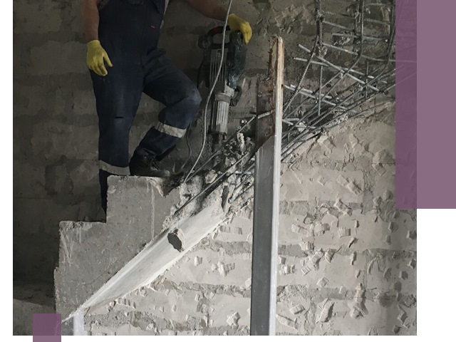 Демонтаж металлических и бетонных лестниц в Бузулуке