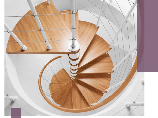 Изготовление винтовых лестниц под ключ в Бузулуке