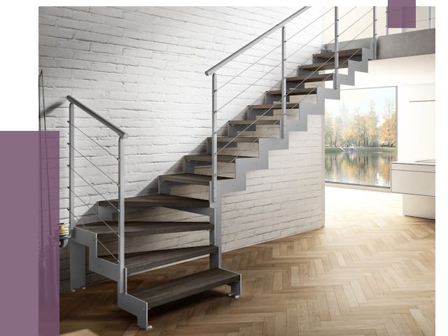 Г-образные лестницы под ключ в Бузулуке от 37787 руб. | ПРОЛЁТ-Бзл