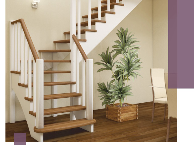 Г-образные лестницы под ключ в Бузулуке — изготовление и монтаж