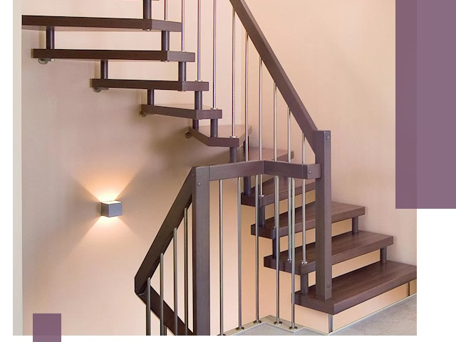 Изготовление лестниц на больцах в Бузулуке под ключ