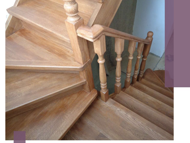 Дубовые лестницы под ключ в Бузулуке: изготовление и монтаж