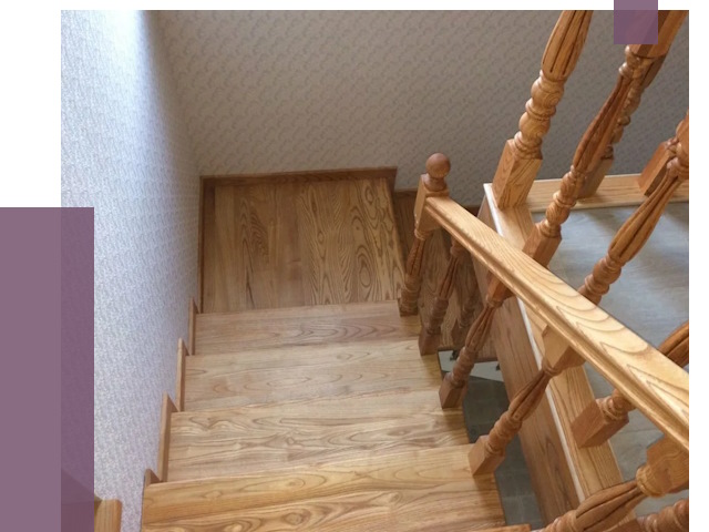 Сосновые лестницы в Бузулуке под ключ от 8235 руб.  | ПРОЛЁТ-Бзл