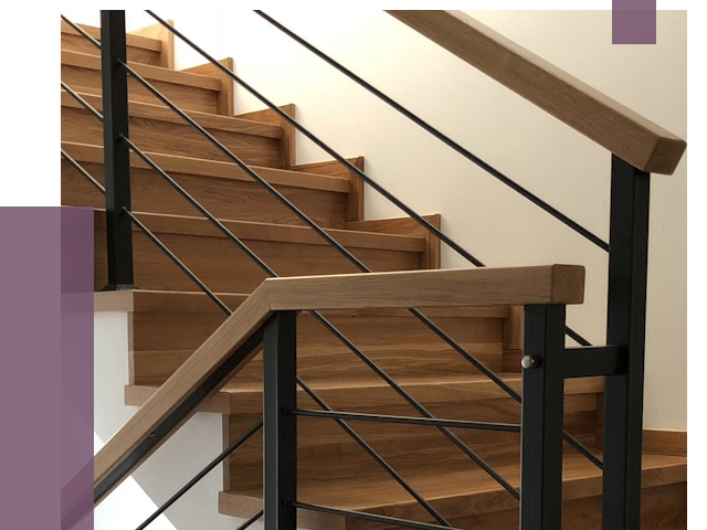 Обшивка металлической лестницы деревом в Бузулуке от 4430 руб.