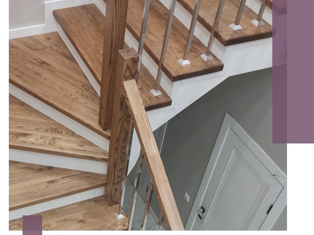 Обшивка металлических лестниц под ключ в Бузулуке