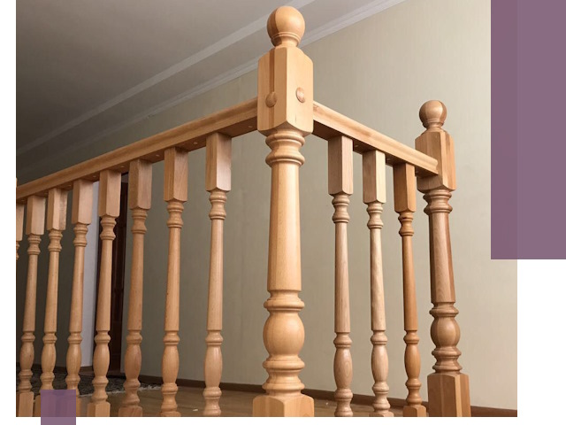 Деревянные перила на заказ в Бузулуке: монтаж и изготовление