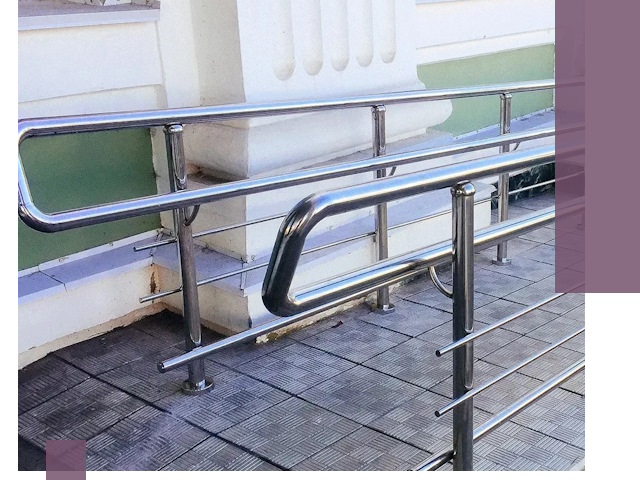 Ограждения пандусов из металла и нержавейки в Бузулуке