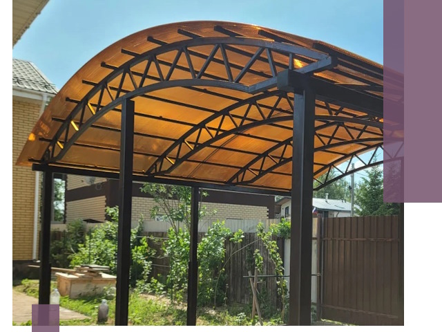 Изготовление навесов под ключ в Бузулуке из качественных материалов