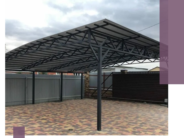 Недорогие навесы под ключ в Бузулуке — изготовление и монтаж