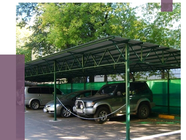 Навесы для парковки в Бузулуке от 81828 руб. заказать | ПРОЛЁТ-Бзл