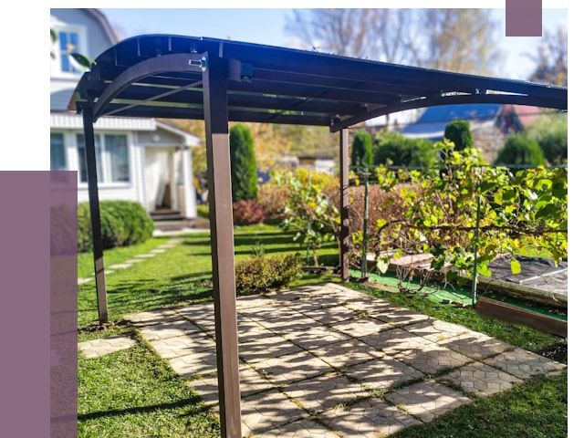 Навесы для дачи в Бузулуке от 12978 руб. под ключ — ПРОЛЁТ-Бзл