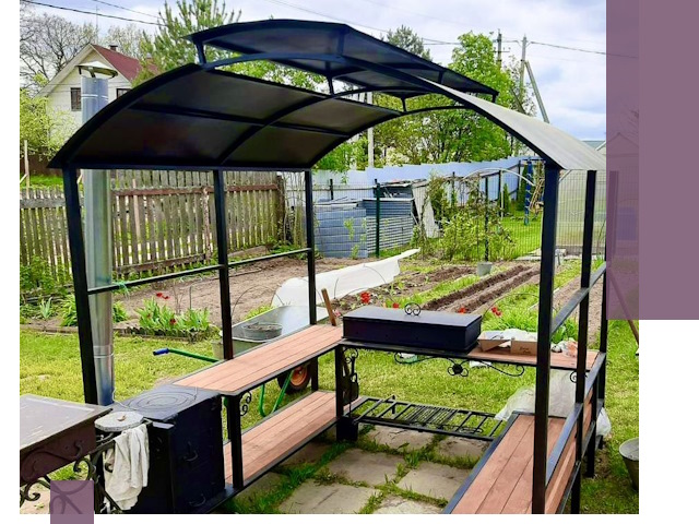 Навесы для барбекю в Бузулуке: изготовление, монтаж и демонтаж