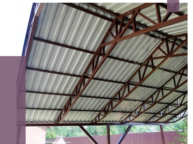 Навесы из профнастила в Бузулуке от 7505 руб. | ПРОЛЁТ-Бзл