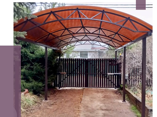 Арочные навесы в Бузулуке от 12978 руб. — изготовление и монтаж | ПРОЛЁТ-Бзл