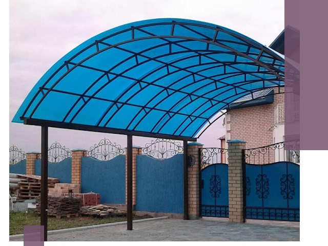 Арочные навесы под ключ в Бузулуке — изготовление и монтаж