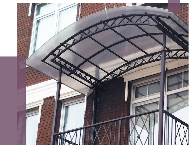 Козырьки над балконом в Бузулуке от 8808 руб. | ПРОЛЁТ-Бзл