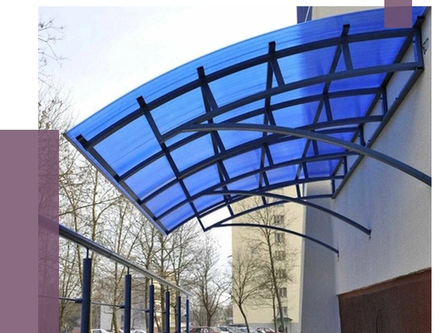 Козырьки из поликарбоната в Бузулуке от 4378 руб. под ключ | ПРОЛЁТ-Бзл