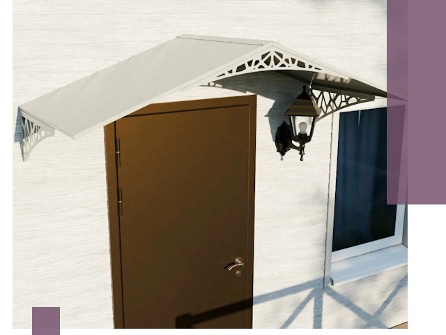 Металлические козырьки на входы и террасы в Бузулуке