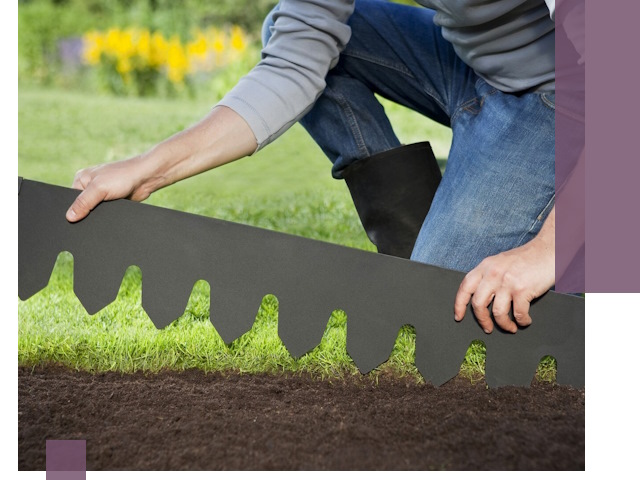 Металлические бордюры для газона в Бузулуке — изготовление и монтаж