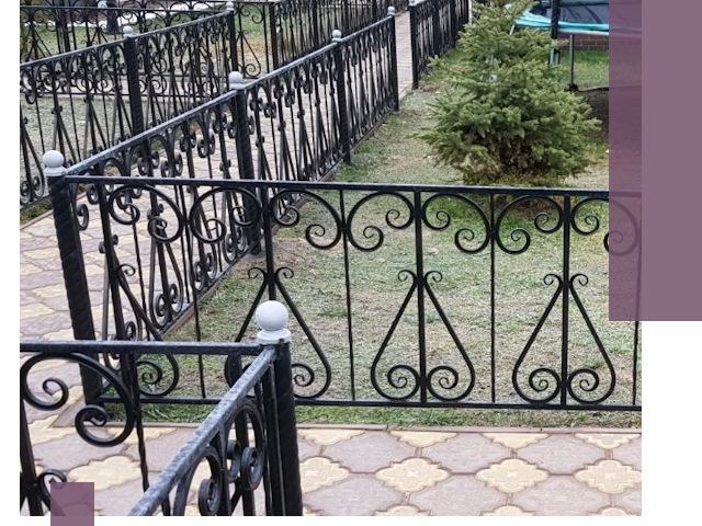 Кованые газонные ограждения под ключ в Бузулуке