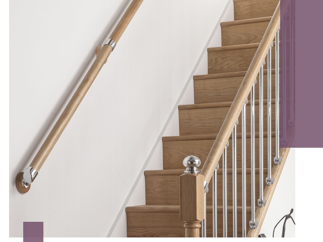 Пристенные поручни из стали и нержавейки под монтаж в Бузулуке